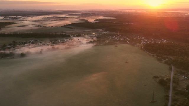Туманное утро. Подольский район Московской области. смотреть онлайн