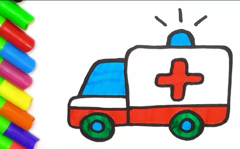Как нарисовать Машину Скорой помощи смотреть онлайн