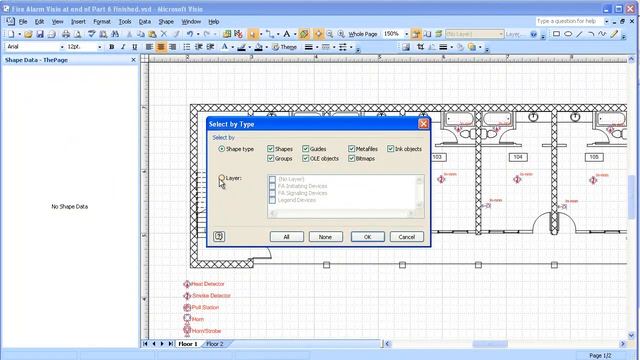 Visio 2003/2007 Electrical Systems Drawing Part 7 - Adding Sheets and Entering Data смотреть онлайн