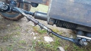 Мини трактор переломка, первая поломка переделка рулевой рейки