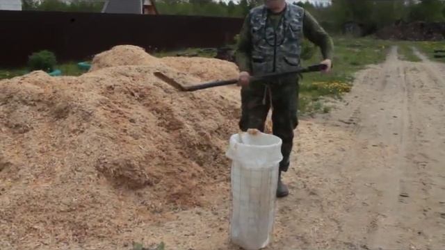 Заготовка и хранение опилок для курятника. смотреть онлайн