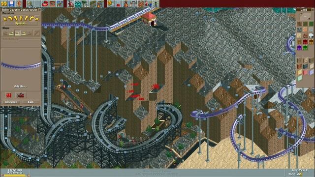 RollerCoaster Tycoon || Park Playthrough: Volcania [Part 5/5] || Build tutorial suspended coaster смотреть онлайн