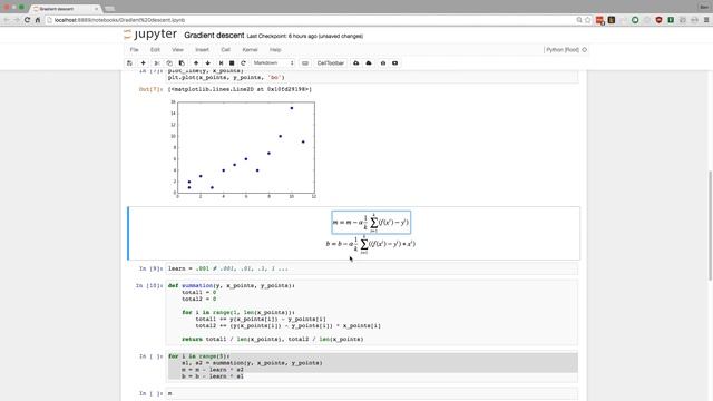 Gradient Descent Implemented in Python смотреть онлайн