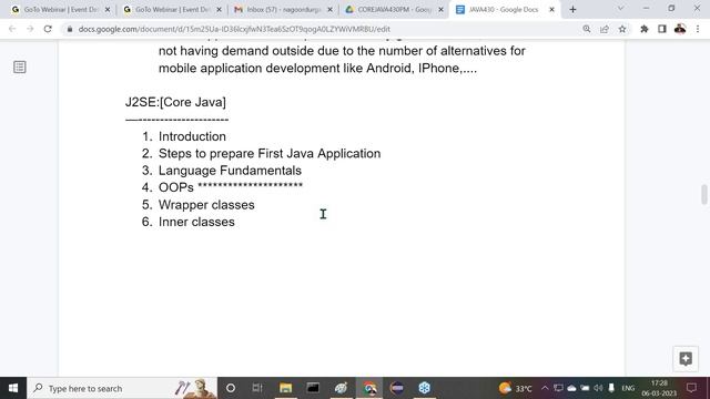 FULL STACK JAVA tutorials || Session - 2 || by Mr. Nagoor Babu On 06-03-2023 @4:30PM IST смотреть онлайн