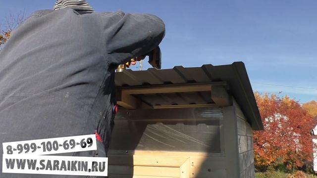 Туалет из ВАГОНКИ 1х1 метр # Самое то для ЛЮБОГО участка # Строительство Деревянного Туалета смотреть онлайн