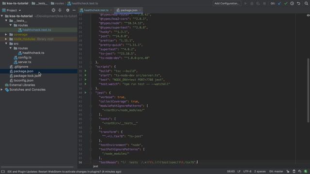 Create a NodeJS API with Koa and TypeScript - #6 - Testing With Jest смотреть онлайн