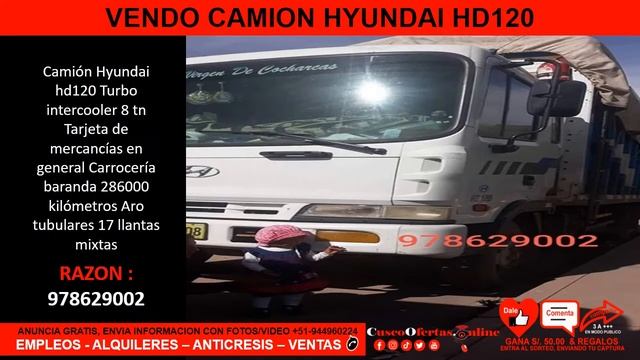 #VENDO #CAMION HYUNDAI HD120 Video