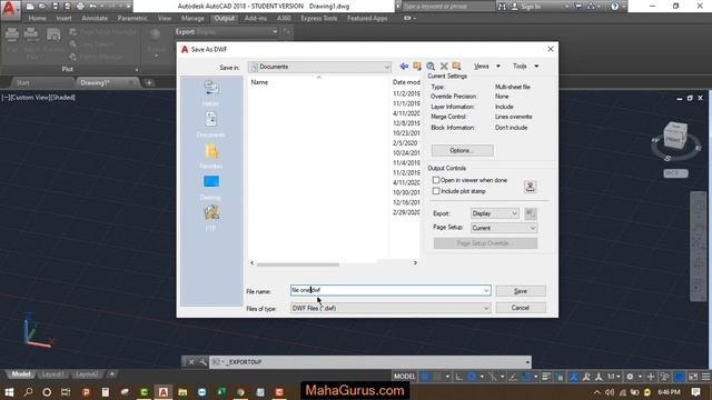 How to Export DWF Files in Autocad- DWF in Autocad Tutorial смотреть онлайн