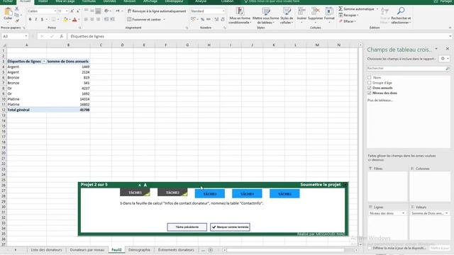 MOS EXCEL EXPERT 2016: PROJET 2 смотреть онлайн