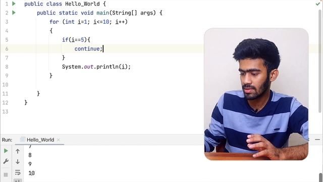 Java Programming | Ep-10 | Jump Statements | break-continue | Tamil | code io смотреть онлайн