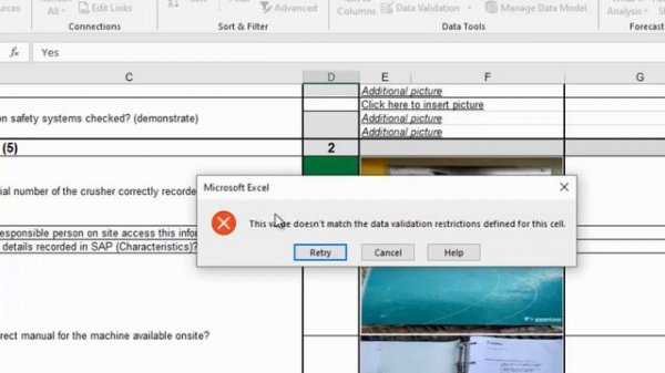 The Value Doesn't Match The Data Validation Restrictions Defined For This Cell (SOLVED)