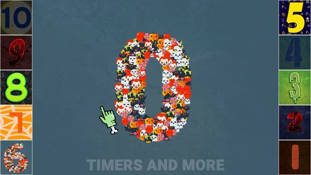 Countdown Numbers From 10 HALLOWEEN EDITION 