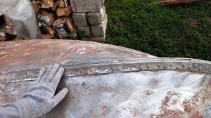 Восстановление лодки "Казанка". Часть 1. Шлифовка днища.