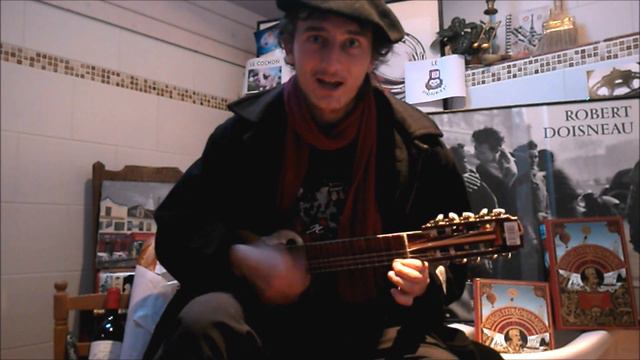 Champs Elysees (No Woman No Cry french version) - ukulele cover with chords смотреть онлайн