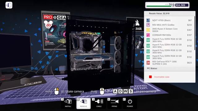 Pc Building Simulator Amd Ryzen 9 5950x + MSI Geforce RTX 3090 SUPRIM X 24G смотреть онлайн