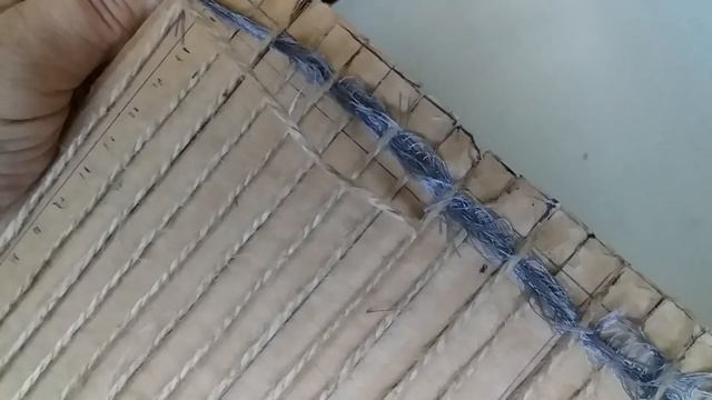 Тканый коврик без ткацкого станка Мастер Класс смотреть онлайн