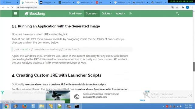 Menggandengkan aplikasi java dengan JRE dengan menggunakan jlink смотреть онлайн