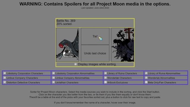 RANKING EVERY PROJECT MOON CHARACTER смотреть онлайн