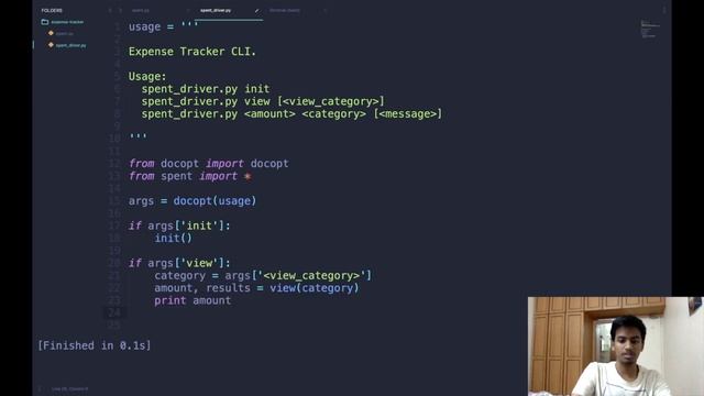 Designing Awesome Command Line Interfaces Easily | Docopt | Python | Expense Tracker смотреть онлайн