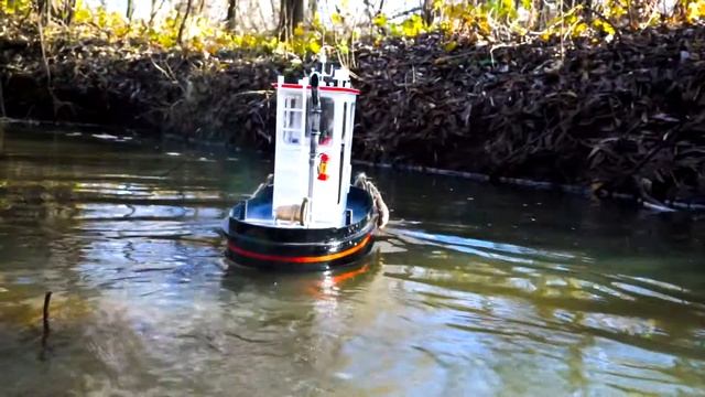 RC model tugboat boom dozer Luky _ модель буксира смотреть онлайн