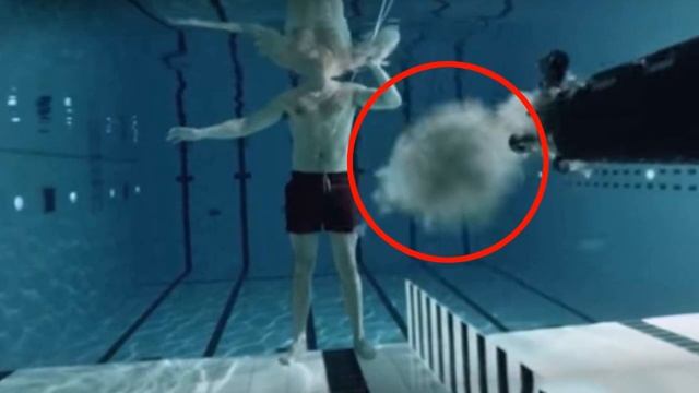 Scientist fires gun at himself underwater for experiment, shoots video смотреть онлайн