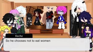 Hashira React to “Douma trying to convince Akaza to eat women”