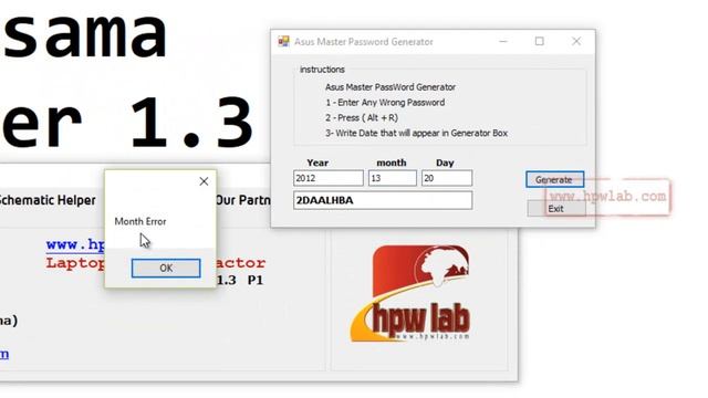 Asus Master Password Generation Using LBE Ver 1 3 смотреть онлайн