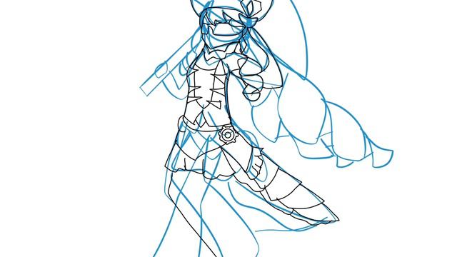 I drew Navia from Genshin Impact смотреть онлайн