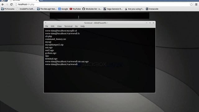 PHP BackBox CLI Shell смотреть онлайн