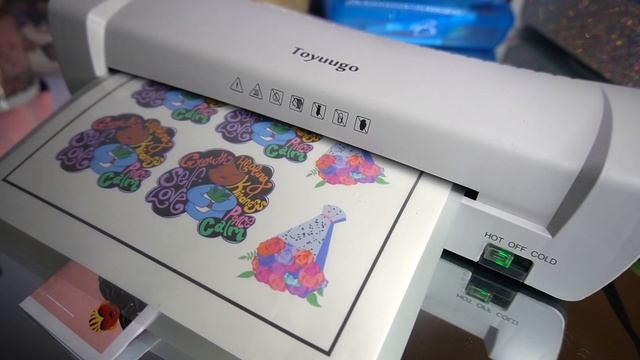 How I Make Waterproof Stickers! DIY Waterproof, Shiny Stickers at Home! How I laminate my stickers! смотреть онлайн