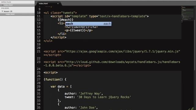 jQuery Tutorial Playlist - 19 Say Hello To Handlebars смотреть онлайн