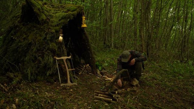 Отдых в лесу. Шалаш своими руками