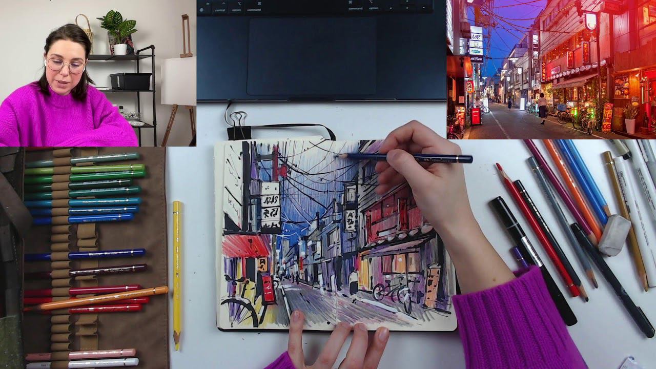 Бесплатный мастер-класс «Улица города Осака» с Дарьей Куцаевой