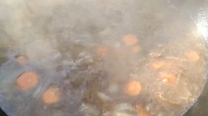 ЛОСЯТИНА тушёная с картошкой в казане на костре