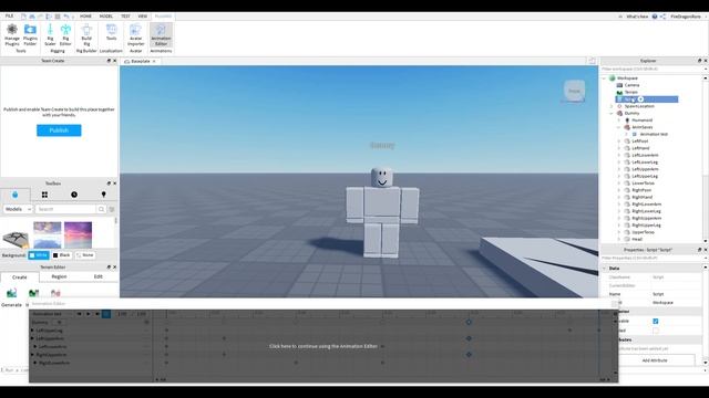 Уроки Roblox Studio - Создание Roblox игры - Урок 1: Начинаем Анимировать персонажа! смотреть онлайн