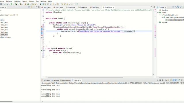 eclipse workspace threding src threding Task6 java Eclipse IDE 2023 04 26 10 17 44 смотреть онлайн
