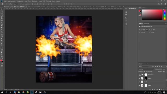 Harley Quinn | Хищные Птицы | Speed Art (Photoshop) | ABSN смотреть онлайн