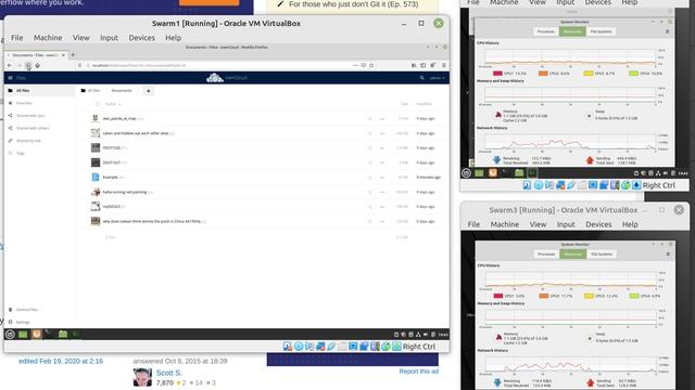 OwnCloud in Docker Swarm, frontend distributed in 3 worker nodes смотреть онлайн