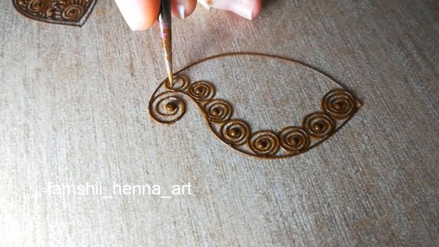 How to make paisley || Easy Paisley tutorial || FamShii Henna смотреть онлайн