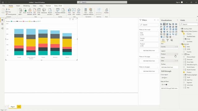 Power BI Highlight a Stacked Column смотреть онлайн