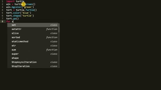 Python Turtle Graphics смотреть онлайн