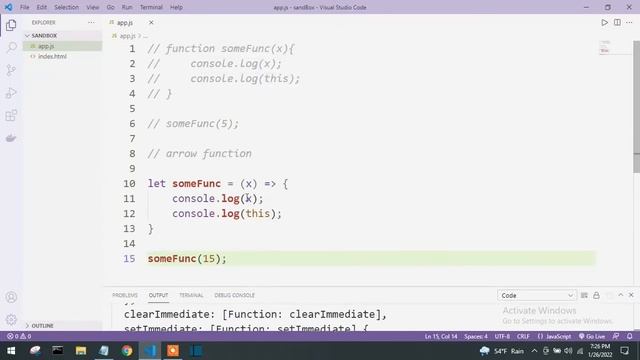 43. Arrow functions and 'this' | Learn Javascript in Nepali [2022] смотреть онлайн