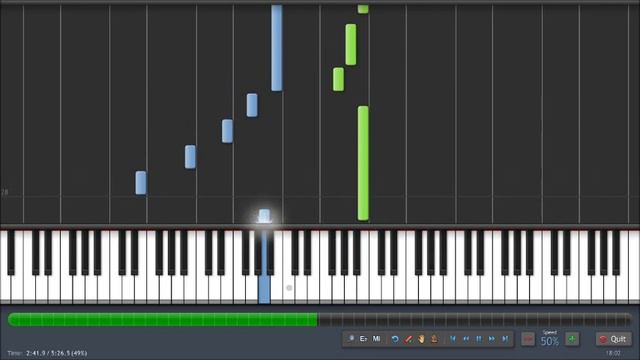 Mass Effect 3 - An End Once and For All - Piano Tutorial (50%) Synthesia + Sheet Music & MIDI смотреть онлайн