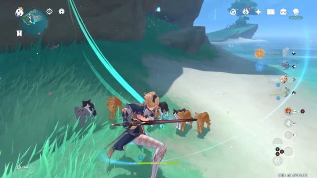 When you just wanna pet all the cats in Asase Shrine ( cat island ) - Genshin Impact Inazuma 2.1 смотреть онлайн