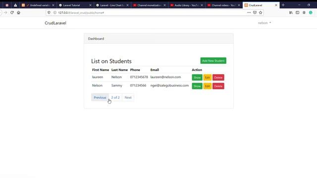 Laravel Mix CRUD смотреть онлайн