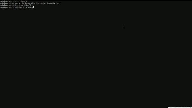 Ijavascript Installation Issue