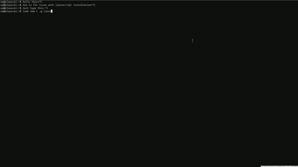 ijavascript installation issue