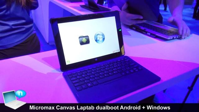 Micromax Canvas LapTab, tablet dualboot Android + Windows 8 смотреть онлайн