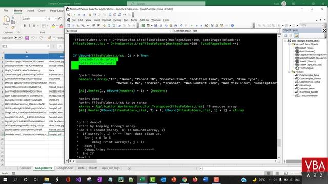 VBA to Read, Write, Update, Delete data in Google Sheet & Google Drive - GAPIS VBA Library смотреть онлайн
