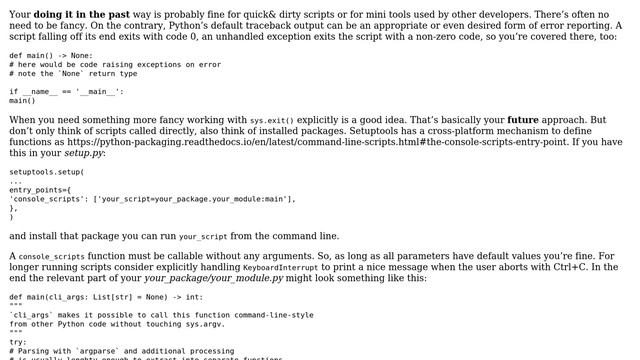 Software Engineering: Best practice for Python main function definition and program start/exit смотреть онлайн